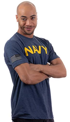 Navy Chest Print & U.S. Military Sleeve Flag | Naval Veteran Sailor Style Shirt 1 Navy Chest Print & U.S. Military Sleeve Flag | Naval Veteran Sailor Style Shirt