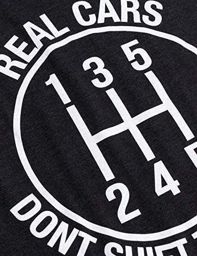 Real Cars Don't Shift Themselves | Funny Auto Racing Mechanic Manual T-Shirt-(Vneck,3XL) Heather Black 6 Real Cars Don't Shift Themselves | Funny Auto Racing Mechanic Manual T-Shirt-(Vneck,3XL) Heather Black - Image 4