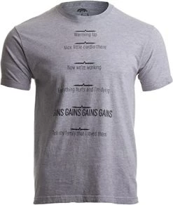 Workout Sweat Progress Marker | Funny Weight Lifting Work Out Fitness T-Shirt