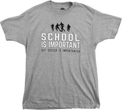 School Is Important But Soccer Is Importanter | Funny Sports Unisex T-Shirt