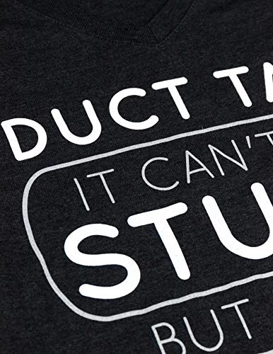 Duct Tape Can't Fix Stupid, But Can Muffle The Sound | Funny Women's V-Neck Sarcasm T-Shirt-(Vneck,L) Black 6 Duct Tape Can't Fix Stupid, But Can Muffle The Sound | Funny Women's V-Neck Sarcasm T-Shirt-(Vneck,L) Black - Image 4