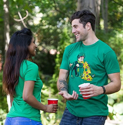 Irish Leprechaun Tossing Lucky Cookies | Funny St. Patrick's Day For Men T-Shirt 4 Irish Leprechaun Tossing Lucky Cookies | Funny St. Patrick's Day For Men T-Shirt - Image 2