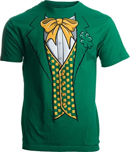 Leprechaun Tuxedo | Funny St. Patrick's Day Irish Paddy Costume For Men T-Shirt 3 Leprechaun Tuxedo | Funny St. Patrick's Day Irish Paddy Costume For Men T-Shirt