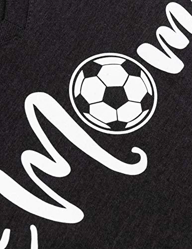 Soccer Mom | Funny Cute Fun Sport Mama Little League Youth Mommy Women's V-Neck T-Shirt-(Vneck,XL) Vintage Black 5 Soccer Mom | Funny Cute Fun Sport Mama Little League Youth Mommy Women's V-Neck T-Shirt-(Vneck,XL) Vintage Black - Image 3