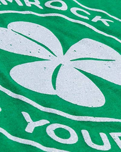 I'll Shamrock Your World | Funny St Pat's Paddy Patrick V-Neck T-Shirt For Women 4 I'll Shamrock Your World | Funny St Pat's Paddy Patrick V-Neck T-Shirt For Women - Image 3