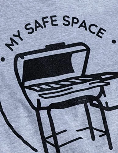 My (BBQ Grill) Safe Space | Funny Dad Grandpa Grilling Meat Humor T-Shirt Joke For Men - (Adult,XL) 3 My (BBQ Grill) Safe Space | Funny Dad Grandpa Grilling Meat Humor T-Shirt Joke For Men - (Adult,XL) - Image 2