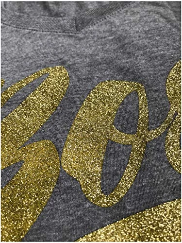 Boss Lady | Funny Bossy Alpha Female Glitter Glam Bling Ladies' V-Neck T-Shirt 5 Boss Lady | Funny Bossy Alpha Female Glitter Glam Bling Ladies' V-Neck T-Shirt - Image 3